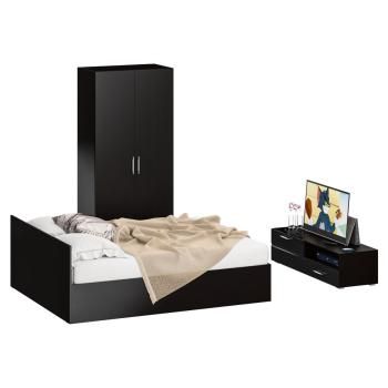 Венге/Фасады Мдф Чёрный Глянец