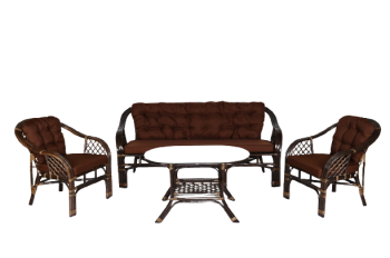 Каркас коричневый/Подушки коричневые