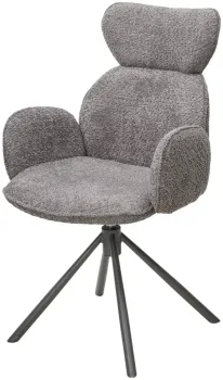 Темно-серый букле XD841-16 / Серый