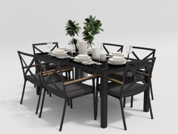 Обеденная группа Gardenini CALMA 180 см