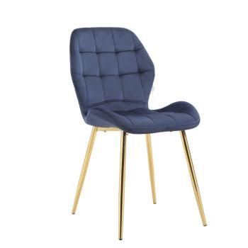 Темно синий (велюр)/Золотой каркас