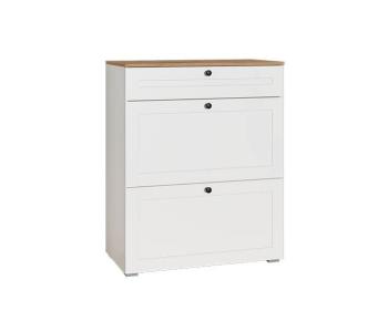 Белый PE шагрень/Дуб Вотан