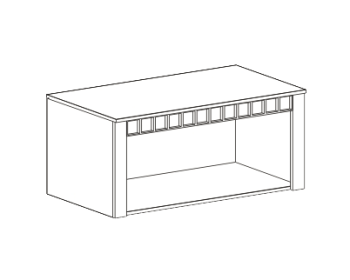 Антресоль 2 дв. МебельГрад
