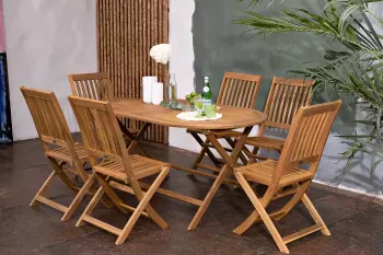 Стол из акации Joygarden OXFORD 150 см складной