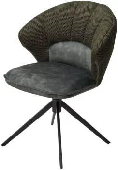 Зеленый Sonic 77 ткань / 7525-156 велюр / черный каркас