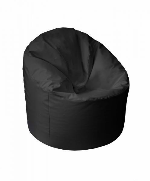 Кресло-мешок Позитиф пенек черный (экокожа)