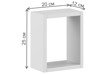 Полка Woodville Мадера