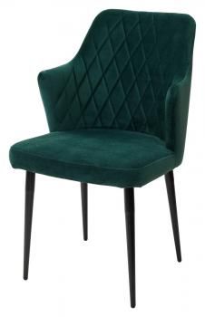 ЗЕЛЕНЫЙ #19, велюр / черный каркас