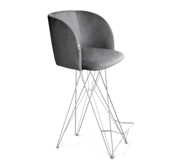 угольно-серый/хром лак