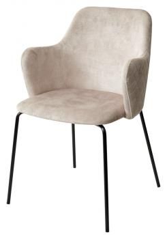 VBP206 античный светло-бежевый, велюр без пальчикового эффекта /черный каркас