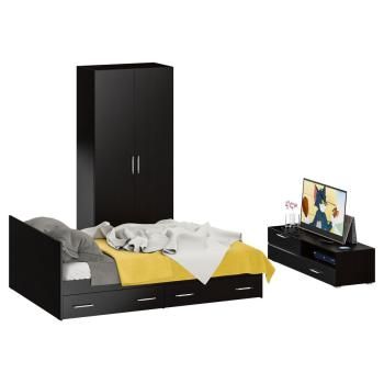 Венге/Фасады Мдф Чёрный Глянец