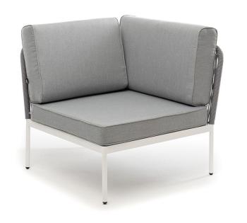 Каркас алюминий светло-серый (ral7035) шагрень, роуп серый круглый, ткань серая 017