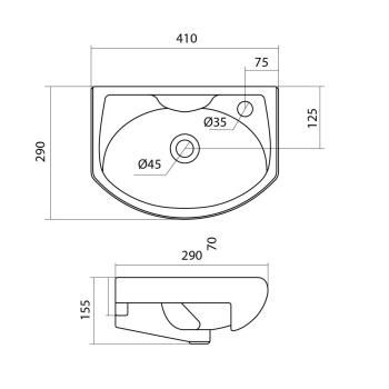 Раковина Santek Азов 40
