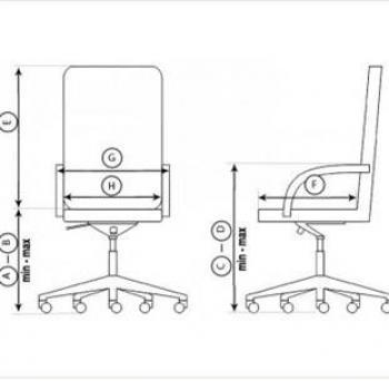 Кресло на колесах RB Менеджер