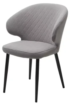 B22 Серый, велюр / черный каркас