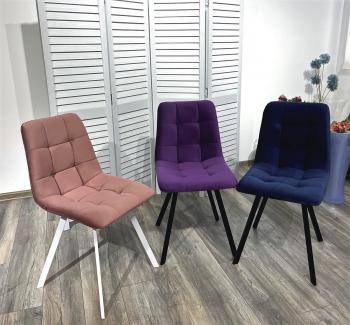 Стул M-CITY CHILLI-Q SQUARE Велюр, белый каркас