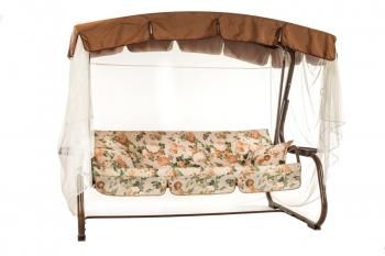 Каркас коричневый/Бежевый рис.цветы