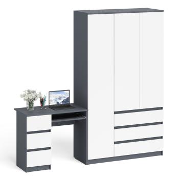 Графит/белый