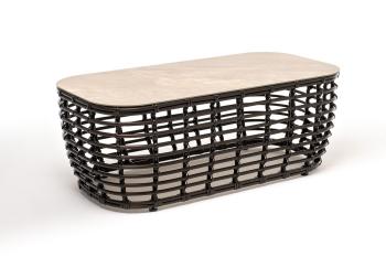 Журнальный столик из искусственного ротанга 4sis Ницца