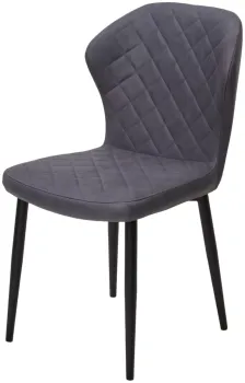 Style-22 Темно-серый, ткань под нубук / черный каркас