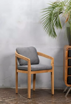 Натуральный тик/Серый графит