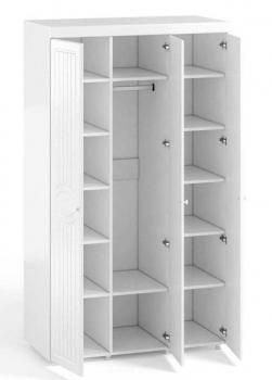 Шкаф 3 дв (560) с 2 Большими глухими дверьми и 1 Большой зеркальной дверью Катрин-К МН-54 Монако