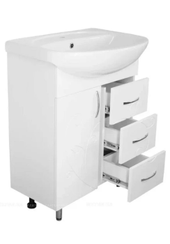 Тумба Style Line 24 ( 3 ящ.) под умывальник Стелла 65 ФЬЮЖН + Умывальник Стелла 65