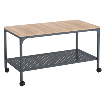 Дуб сонома/металл темно-серый