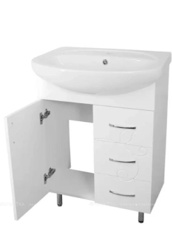 Тумба Style Line 24 ( 3 ящ.) под умывальник Стелла 65 ФЬЮЖН + Умывальник Стелла 65