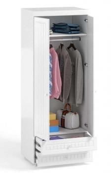 Шкаф 2дв (560) с 2 Малыми глухими дверьми и ящиками Катрин-К МН-49 Монако