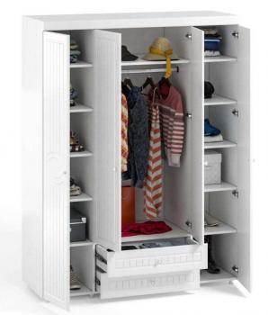 Шкаф 4 дв (560) с 2 Большими глухими дверьми, с 2 Малыми глухими дверьми и ящиками Катрин-К МН-62 Монако