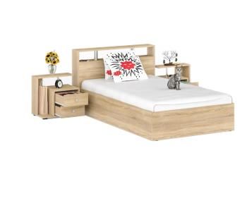Кровать СВК Камелия 1400 + две тумбы