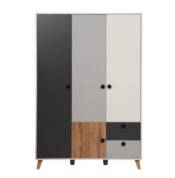 Белый/серый/диамант серый/дуб вотан