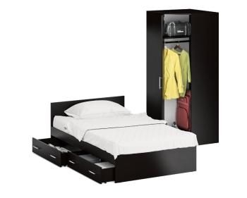 Кровать с ящиками СВК 1200 + Шкаф угловой Стандарт