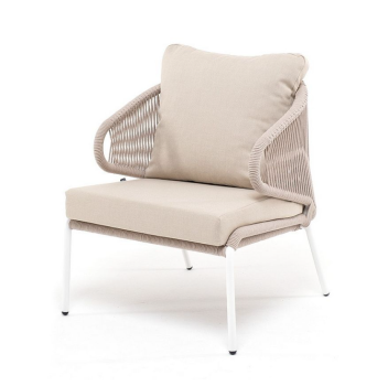 Каркас алюминий белый муар, роуп бежевый круглый, ткань бежевая 035