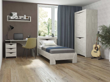 Бетон пайн белый, Венге