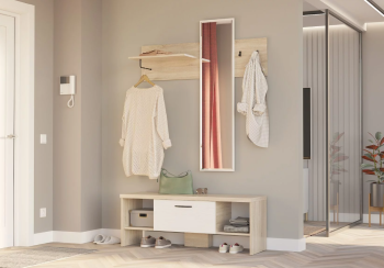 Вешалка с зеркалом Гранд Кволити КОЛИБРИ 2-3820