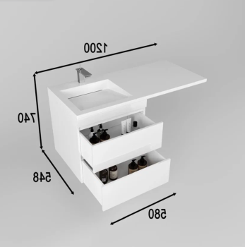 Тумба с раковиной подвесная Style Line