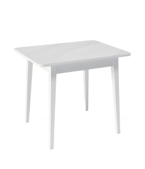 Белый/стекло белое сатин