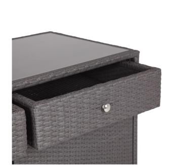 Тумба плетеная из искусственного ротанга 4sis Мальта