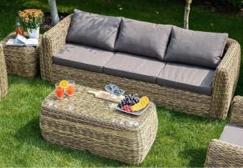 Журнальный столик из искусственного ротанга (гиацинт) 4sis Кальяри