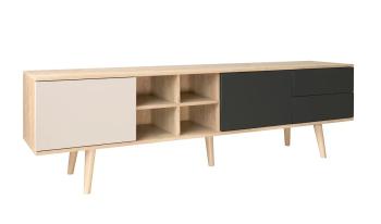 Дуб крафт золотой/Графит/Кашемир серый