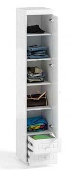 Шкаф 1 дв (410) с Малой глухой дверью и ящиками Катрин-К МН-30 Монако