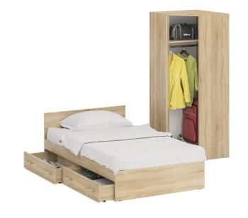Кровать с ящиками СВК 1200 + Шкаф угловой Стандарт