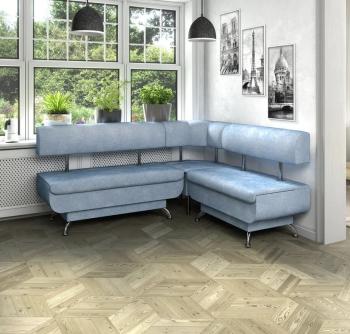 Кухонный набор Betel Угловой диван Валенсия (МД-1200+МУ-500+МД-1000) + стол Флорида СМ-5 нога массив изогнутая + Стул Рим 2шт.