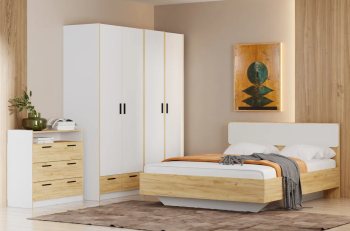 Белый Фасадный, Дуб Крафт Золотой