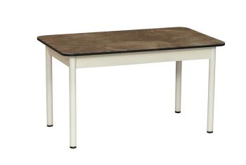 Мрамор Черный/Металл Белый