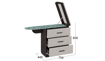 Комод ТриЯ со встроенной гладильной доской
