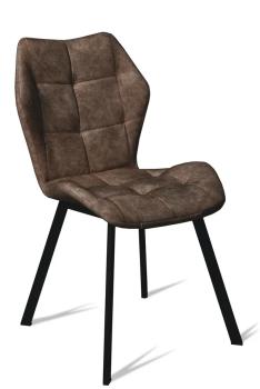 ВЕЛЮР КОНЬЯК, черный муар