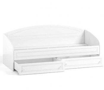 Кровать одинарная с ящиками + Борт защитный для кровати Катрин-К АФ-11+АФ11А Афина